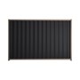 Good Neighbour® Wavelok® 1500mm High Fence Panel Sheet: Gun Metal Grey Post/Track: Marsh