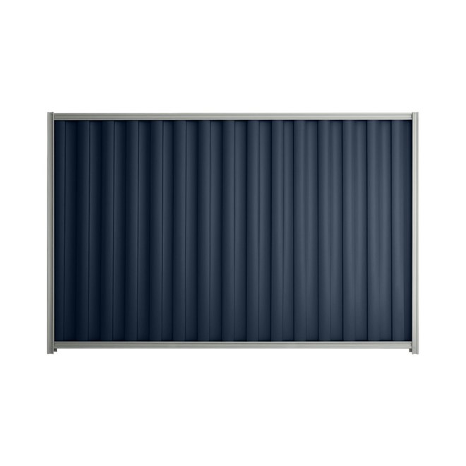 Good Neighbour® Wavelok® 1500mm High Fence Panel Sheet: Mountain Blue Post/Track: Gull Grey