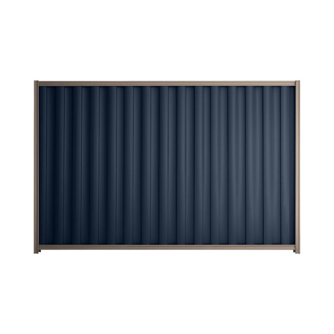 Good Neighbour® Wavelok® 1500mm High Fence Panel Sheet: Mountain Blue Post/Track: Marsh