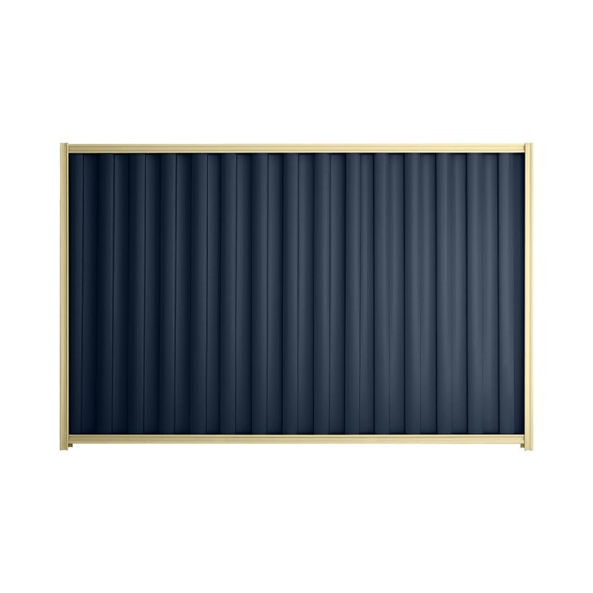Good Neighbour® Wavelok® 1500mm High Fence Panel Sheet: Mountain Blue Post/Track: Primrose