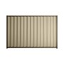 Good Neighbour® Wavelok® 1500mm High Fence Panel Sheet: Merino Post/Track: Banyan Brown