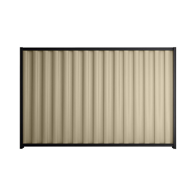 Good Neighbour® Wavelok® 1500mm High Fence Panel Sheet: Merino Post/Track: Gun Metal Grey