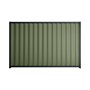 Good Neighbour® Wavelok® 1500mm High Fence Panel Sheet: Mist Green Post/Track: Dark Stone