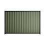 Good Neighbour® Wavelok® 1500mm High Fence Panel Sheet: Mist Green Post/Track: Gun Metal Grey