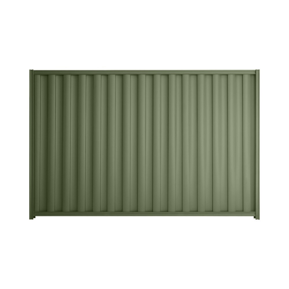 Good Neighbour® Wavelok® 1500mm High Fence Panel Sheet: Mist Green Post/Track: Mist Green