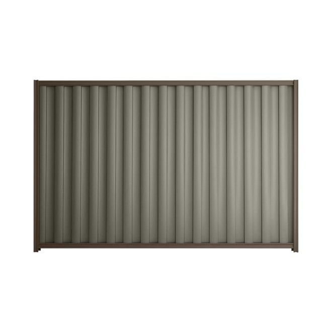 Good Neighbour® Wavelok® 1500mm High Fence Panel Sheet: Marsh Post/Track: Banyan Brown