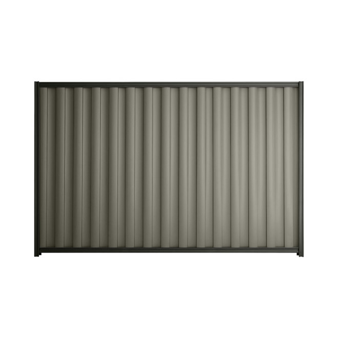 Good Neighbour® Wavelok® 1500mm High Fence Panel Sheet: Marsh Post/Track: Slate Grey