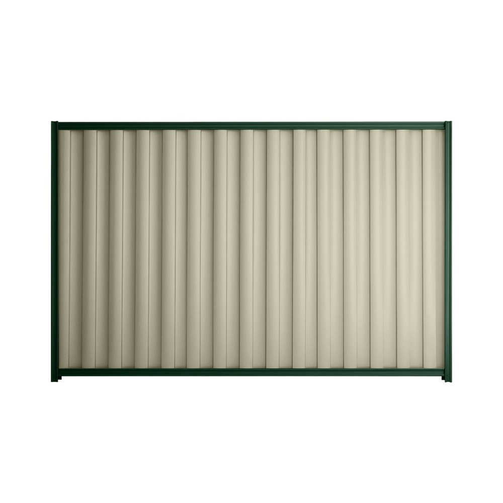 Good Neighbour® Wavelok® 1500mm High Fence Panel Sheet: Moss Vale Sand Post/Track: Caulfield Green