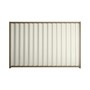 Good Neighbour® Wavelok® 1500mm High Fence Panel Sheet: Off White Post/Track: Beige