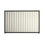 Good Neighbour® Wavelok® 1500mm High Fence Panel Sheet: Off White Post/Track: Ebony