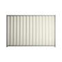 Good Neighbour® Wavelok® 1500mm High Fence Panel Sheet: Off White Post/Track: Gull Grey