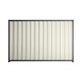 Good Neighbour® Wavelok® 1500mm High Fence Panel Sheet: Off White Post/Track: Granite