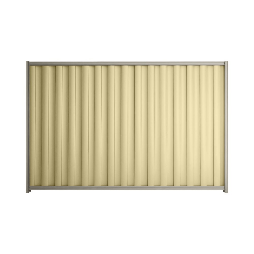 Good Neighbour® Wavelok® 1500mm High Fence Panel Sheet: Primrose Post/Track: Birch