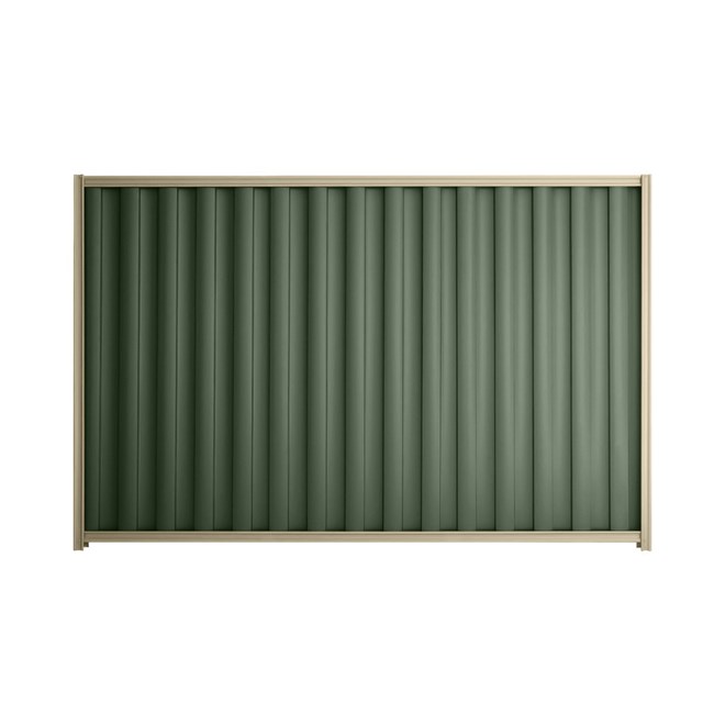 Good Neighbour® Wavelok® 1500mm High Fence Panel Sheet: Rivergum Post/Track: Merino