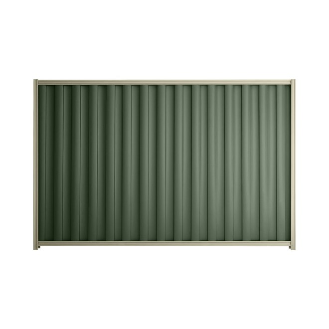 Good Neighbour® Wavelok® 1500mm High Fence Panel Sheet: Rivergum Post/Track: Moss Vale Sand