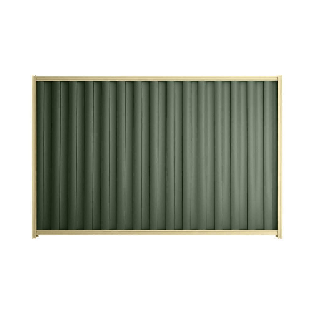 Good Neighbour® Wavelok® 1500mm High Fence Panel Sheet: Rivergum Post/Track: Primrose