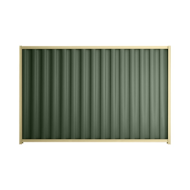 Good Neighbour® Wavelok® 1500mm High Fence Panel Sheet: Rivergum Post/Track: Primrose