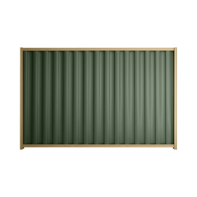 Good Neighbour® Wavelok® 1500mm High Fence Panel Sheet: Rivergum Post/Track: Wheat