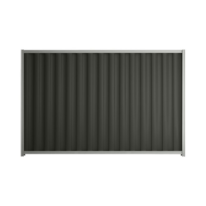 Good Neighbour® Wavelok® 1500mm High Fence Panel Sheet: Slate Grey Post/Track: Gull Grey
