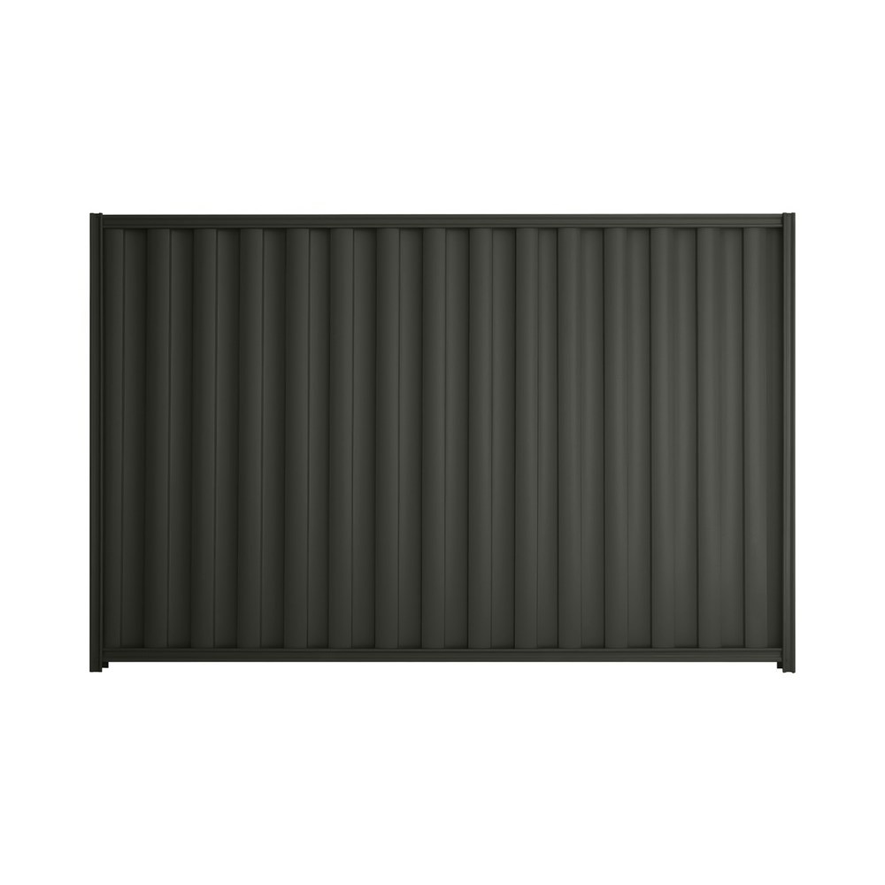 Good Neighbour® Wavelok® 1500mm High Fence Panel Sheet: Slate Grey Post/Track: Slate Grey