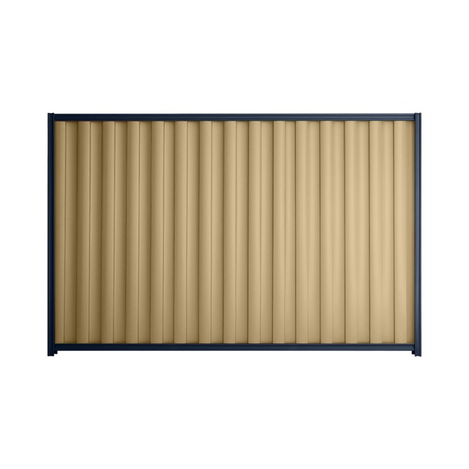 Good Neighbour® Wavelok® 1500mm High Fence Panel Sheet: Wheat Post/Track: Mountain Blue
