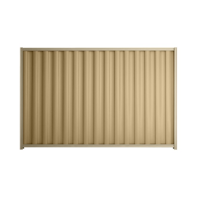 Good Neighbour® Wavelok® 1500mm High Fence Panel Sheet: Wheat Post/Track: Merino