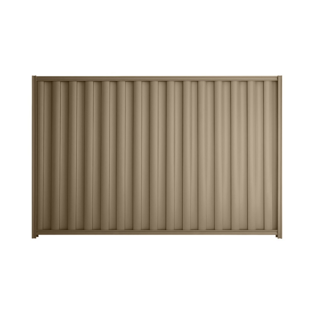 Good Neighbour® Wavelok® 1800mm High Fence Panel Sheet: Beige Post/Track: Beige