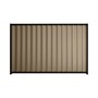 Good Neighbour® Wavelok® 1800mm High Fence Panel Sheet: Beige Post/Track: Ebony