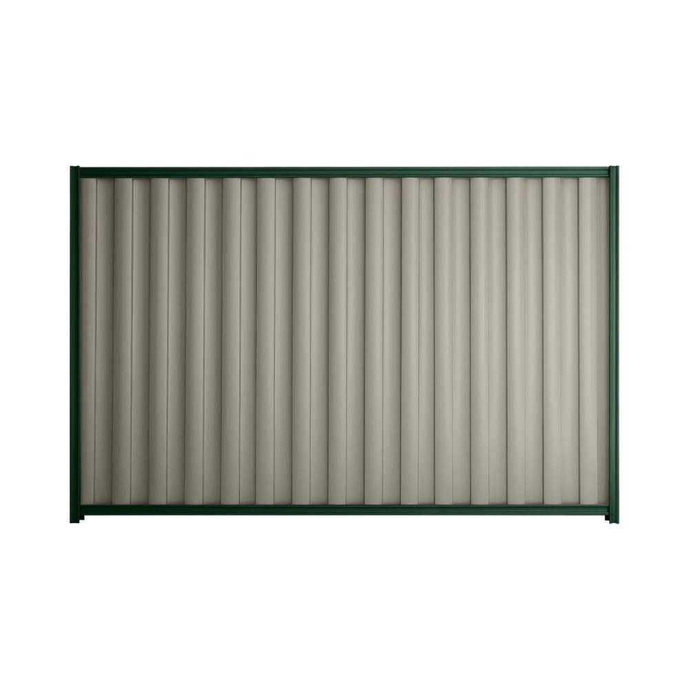 Good Neighbour® Wavelok® 1800mm High Fence Panel Sheet: Birch Post/Track: Caulfield Green