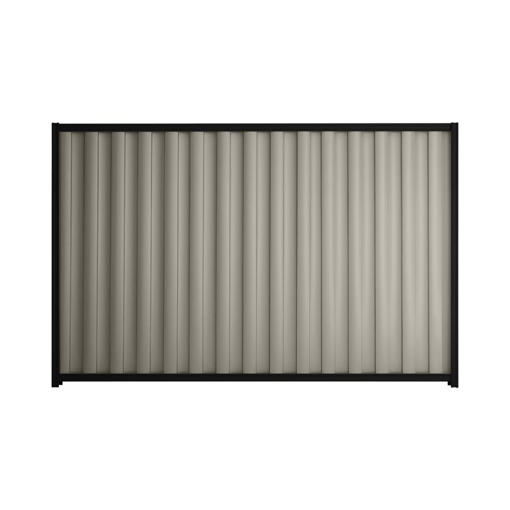 Good Neighbour® Wavelok® 1800mm High Fence Panel Sheet: Birch Post/Track: Ebony