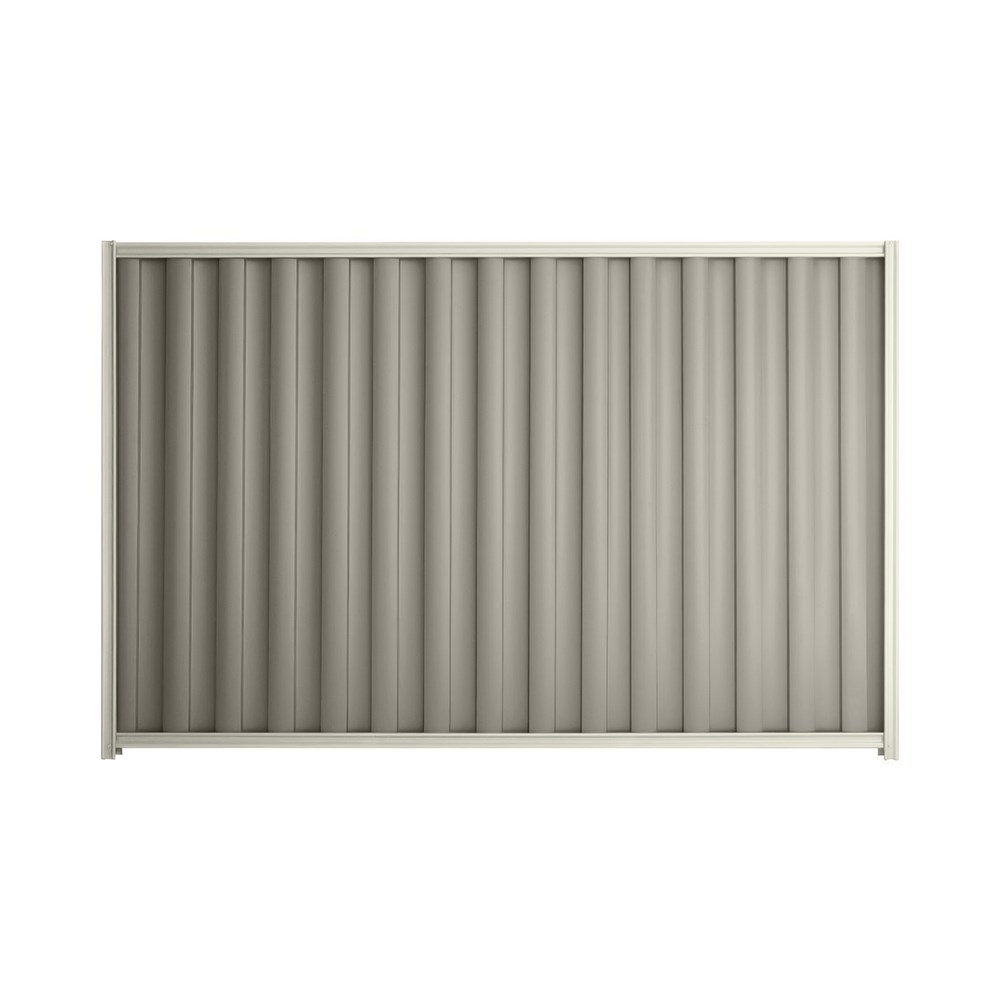 Good Neighbour® Wavelok® 1800mm High Fence Panel Sheet: Birch Post/Track: Off White