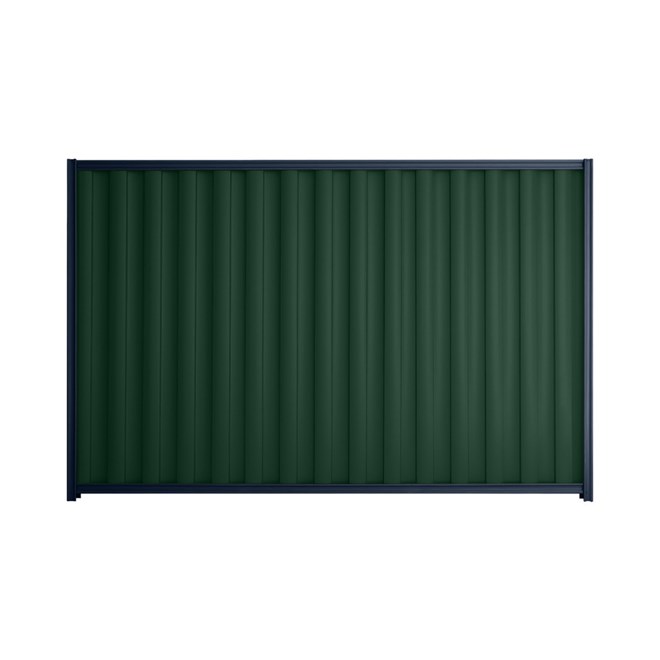 Good Neighbour® Wavelok® 1800mm High Fence Panel Sheet: Caulfield Green Post/Track: Mountain Blue