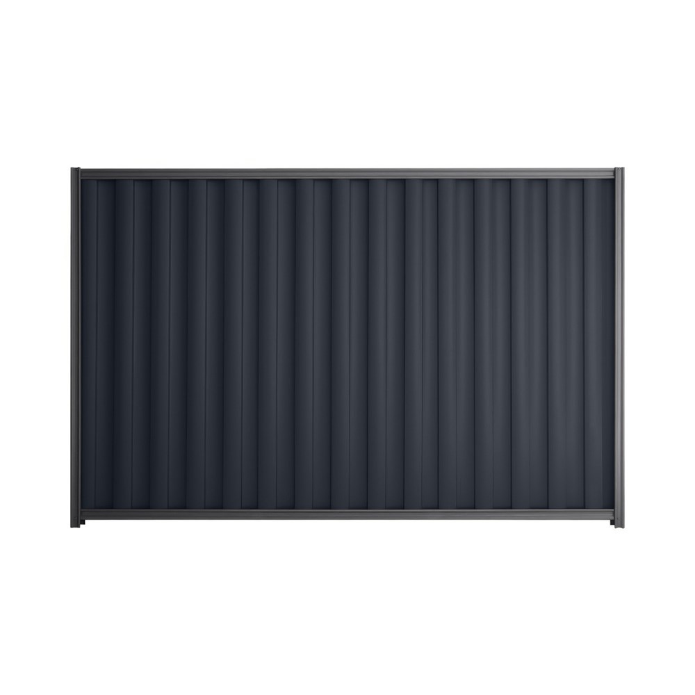 Good Neighbour® Wavelok® 1800mm High Fence Panel Sheet: Dark Stone Post/Track: Granite