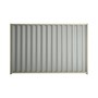 Good Neighbour® Wavelok® 1800mm High Fence Panel Sheet: Gull Grey Post/Track: Moss Vale Sand