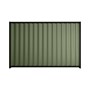 Good Neighbour® Wavelok® 1800mm High Fence Panel Sheet: Mist Green Post/Track: Ebony