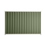 Good Neighbour® Wavelok® 1800mm High Fence Panel Sheet: Mist Green Post/Track: Off White