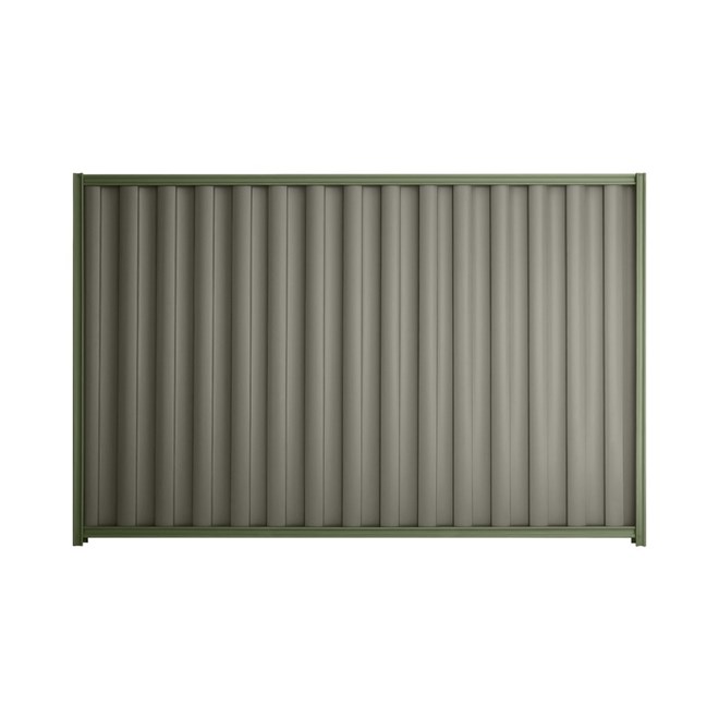 Good Neighbour® Wavelok® 1800mm High Fence Panel Sheet: Marsh Post/Track: Mist Green