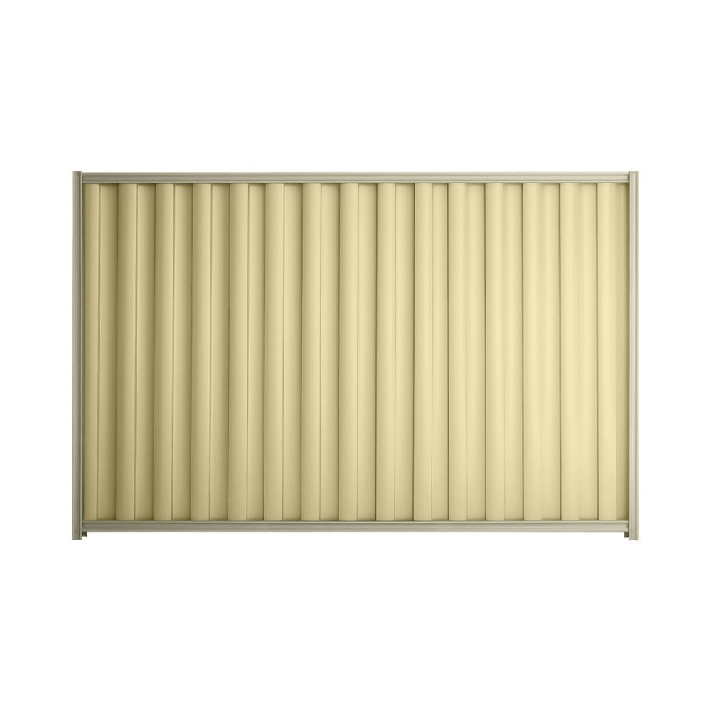Good Neighbour® Wavelok® 1800mm High Fence Panel Sheet: Primrose Post/Track: Moss Vale Sand