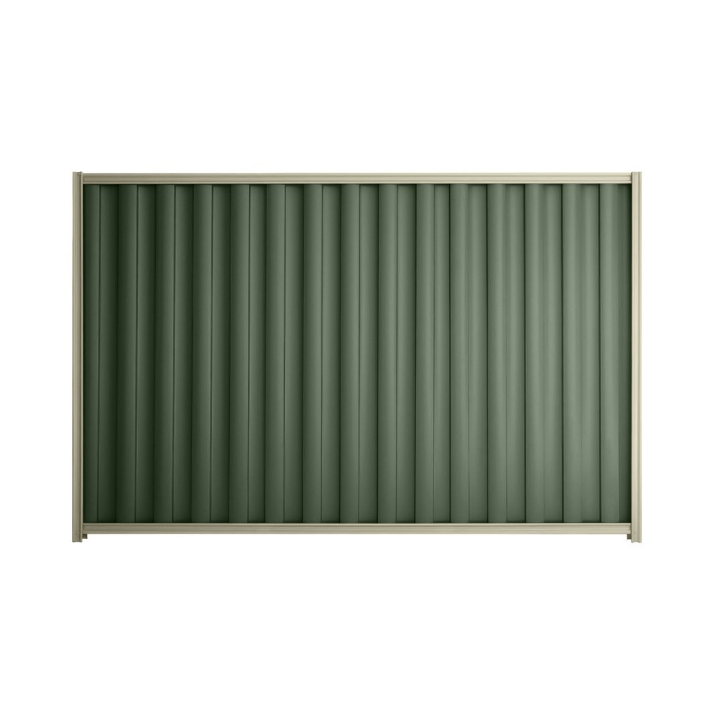 Good Neighbour® Wavelok® 1800mm High Fence Panel Sheet: Rivergum Post/Track: Moss Vale Sand