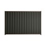 Good Neighbour® Wavelok® 1800mm High Fence Panel Sheet: Slate Grey Post/Track: Banyan Brown