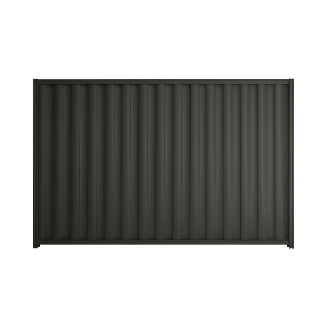 Good Neighbour® Wavelok® 1800mm High Fence Panel Sheet: Slate Grey Post/Track: Slate Grey