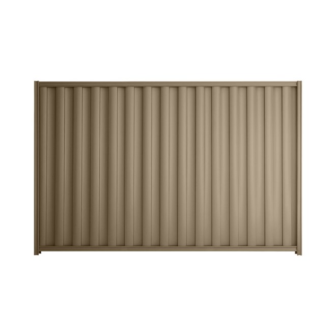Good Neighbour® Wavelok® 2100mm High Fence Panel Sheet: Beige Post/Track: Beige