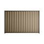 Good Neighbour® Wavelok® 2100mm High Fence Panel Sheet: Beige Post/Track: Banyan Brown