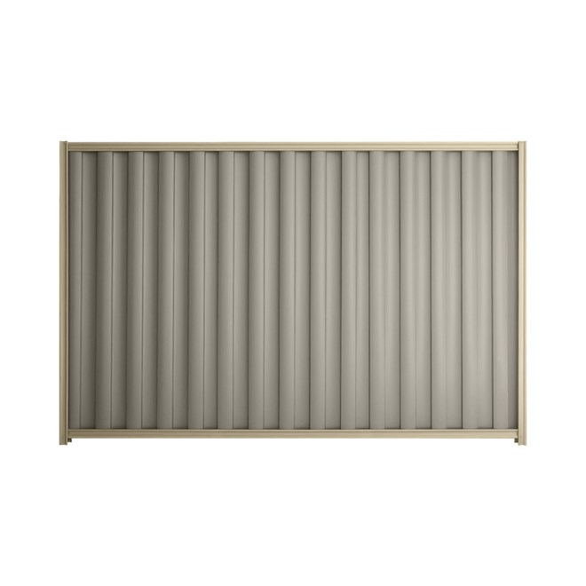 Good Neighbour® Wavelok® 2100mm High Fence Panel Sheet: Birch Post/Track: Merino