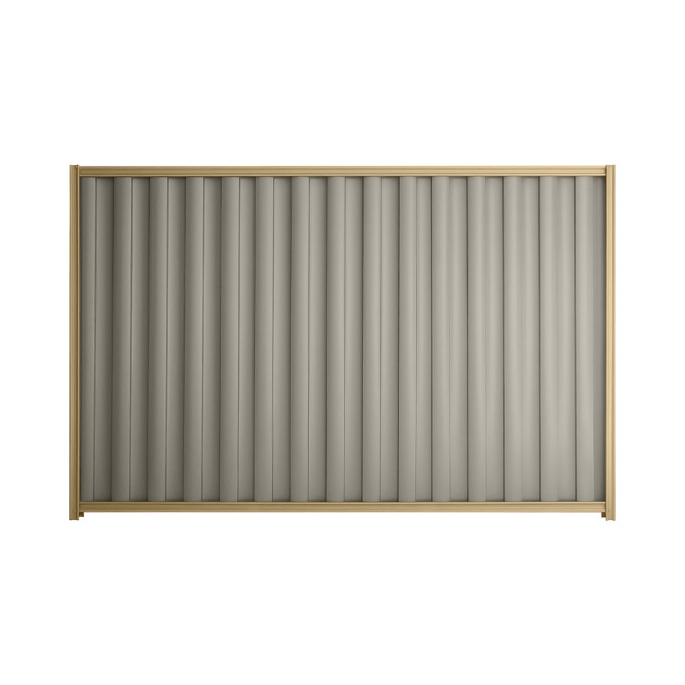 Good Neighbour® Wavelok® 2100mm High Fence Panel Sheet: Birch Post/Track: Wheat