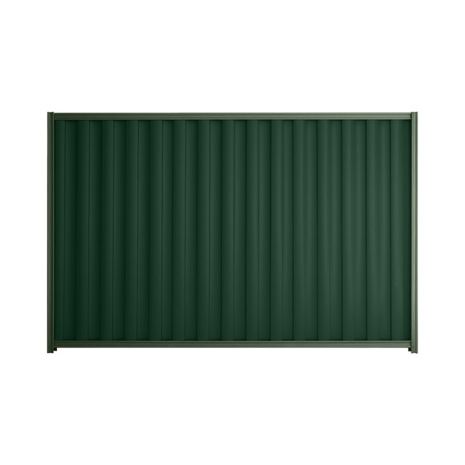 Good Neighbour® Wavelok® 2100mm High Fence Panel Sheet: Caulfield Green Post/Track: Rivergum