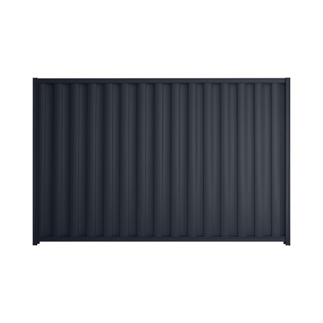 Good Neighbour® Wavelok® 2100mm High Fence Panel Sheet: Dark Stone Post/Track: Dark Stone