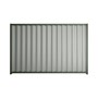 Good Neighbour® Wavelok® 2100mm High Fence Panel Sheet: Gull Grey Post/Track: Rivergum
