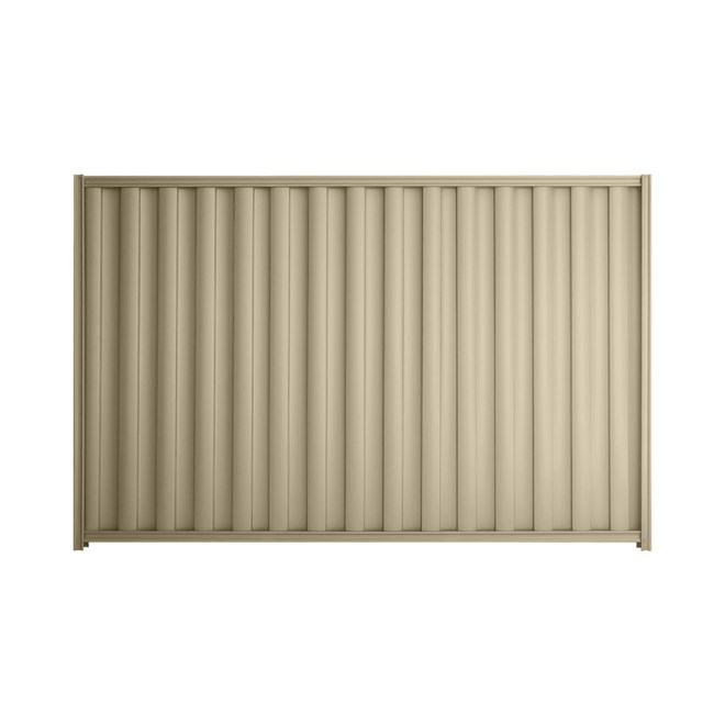 Good Neighbour® Wavelok® 2100mm High Fence Panel Sheet: Merino Post/Track: Merino