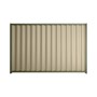 Good Neighbour® Wavelok® 2100mm High Fence Panel Sheet: Merino Post/Track: Mist Green